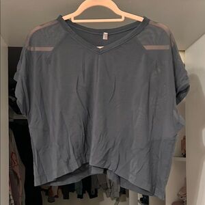 Free People Cropped Workout top